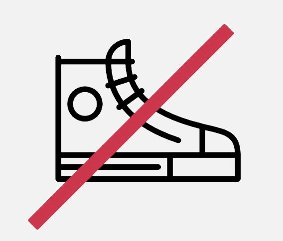 shoes forbidden