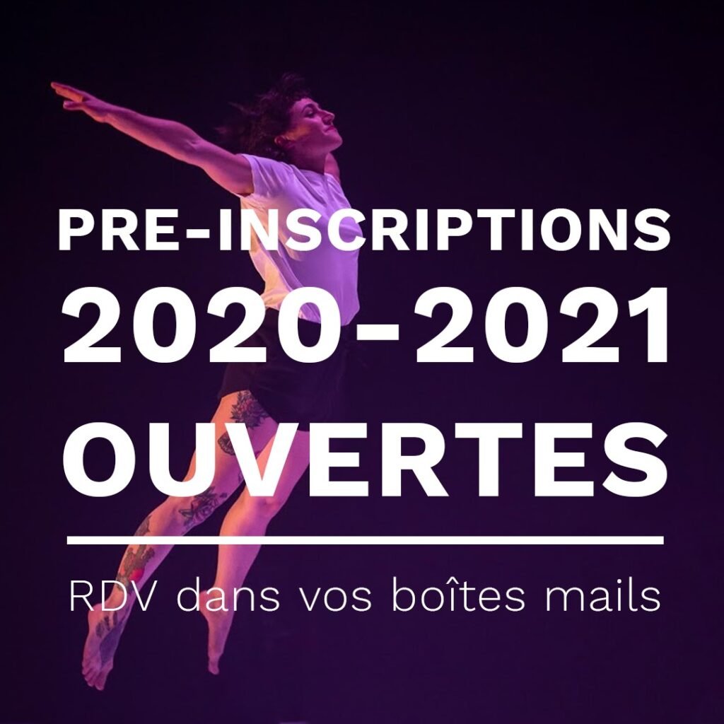 Pré-inscriptions 2020-2021 ouvertes ! 1